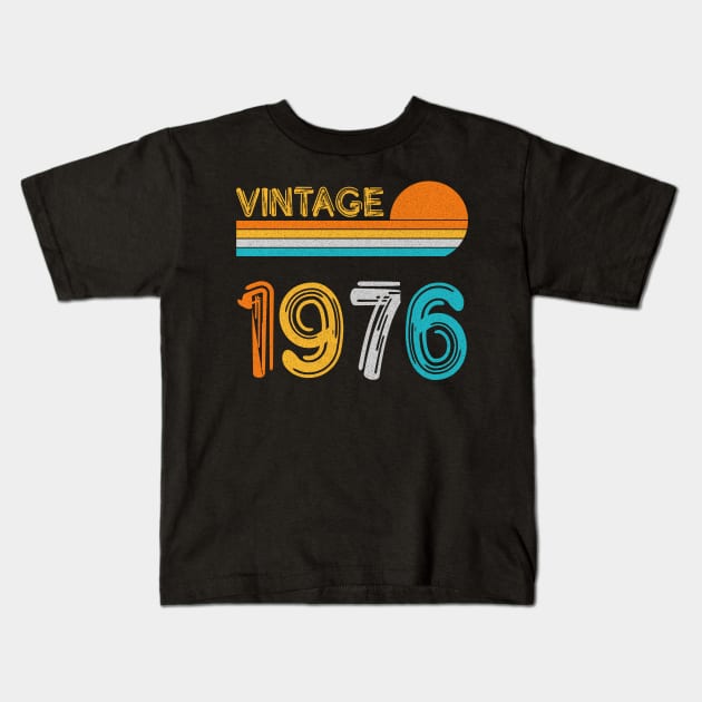 Vintage 1976 Happy 47th Birthday Retro Kids T-Shirt by myreed